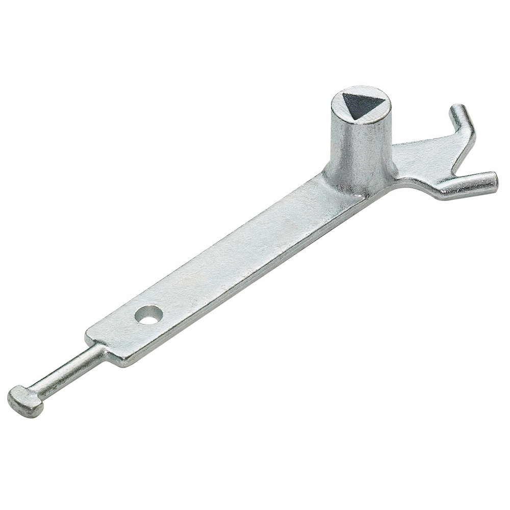Immagine del prodotto n. 4: Paletto in acciaio inox MORAVIA MILANO, rimovibile con bocchetta per pavimenti, chiusura triangolare, AxØ 925 (+260) x 76 mm