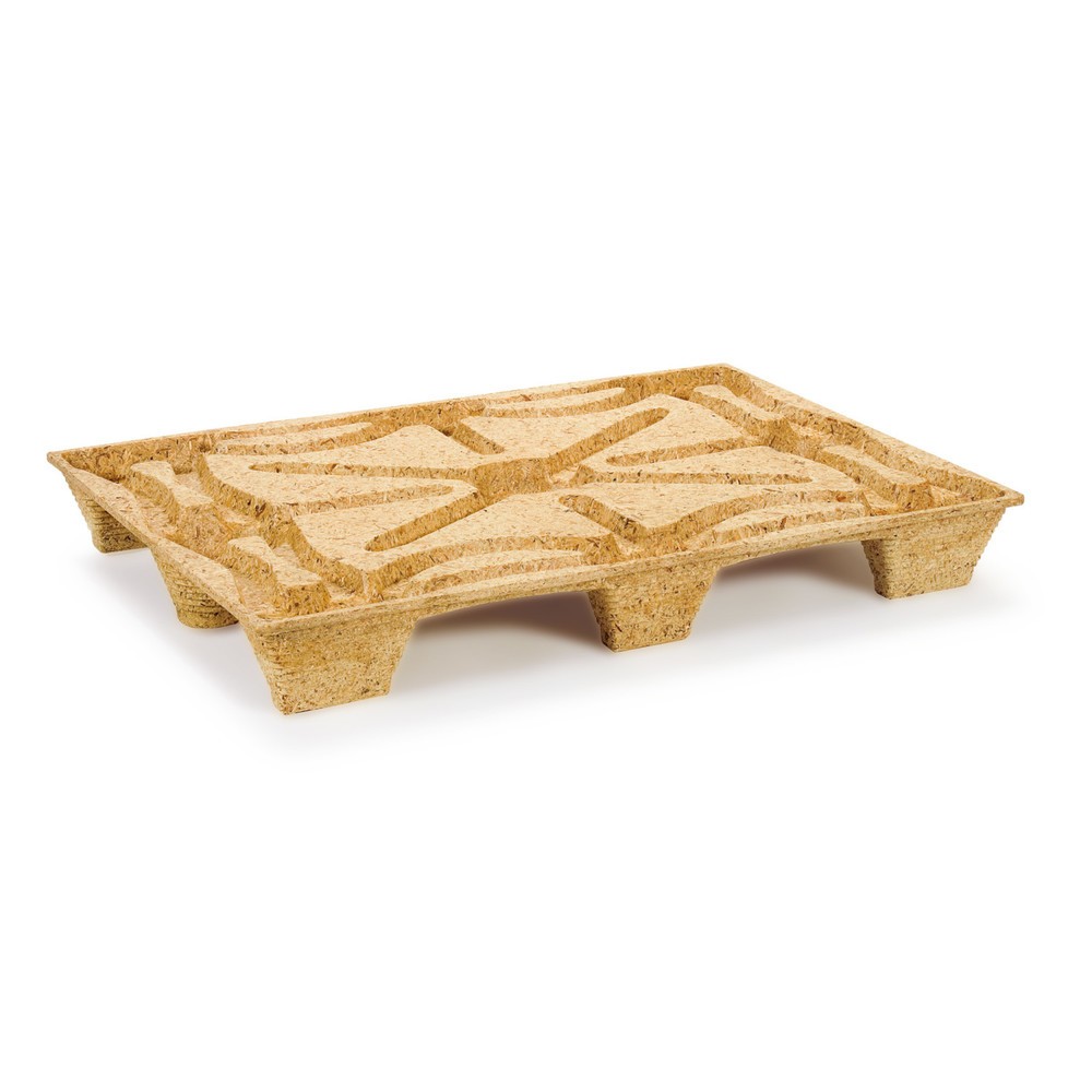 Immagine del prodotto n. 1: pallet in legno pressato, formato contenitore, LxP 760 x 1.140 mm, din. tk 900 kg, 9 piedi