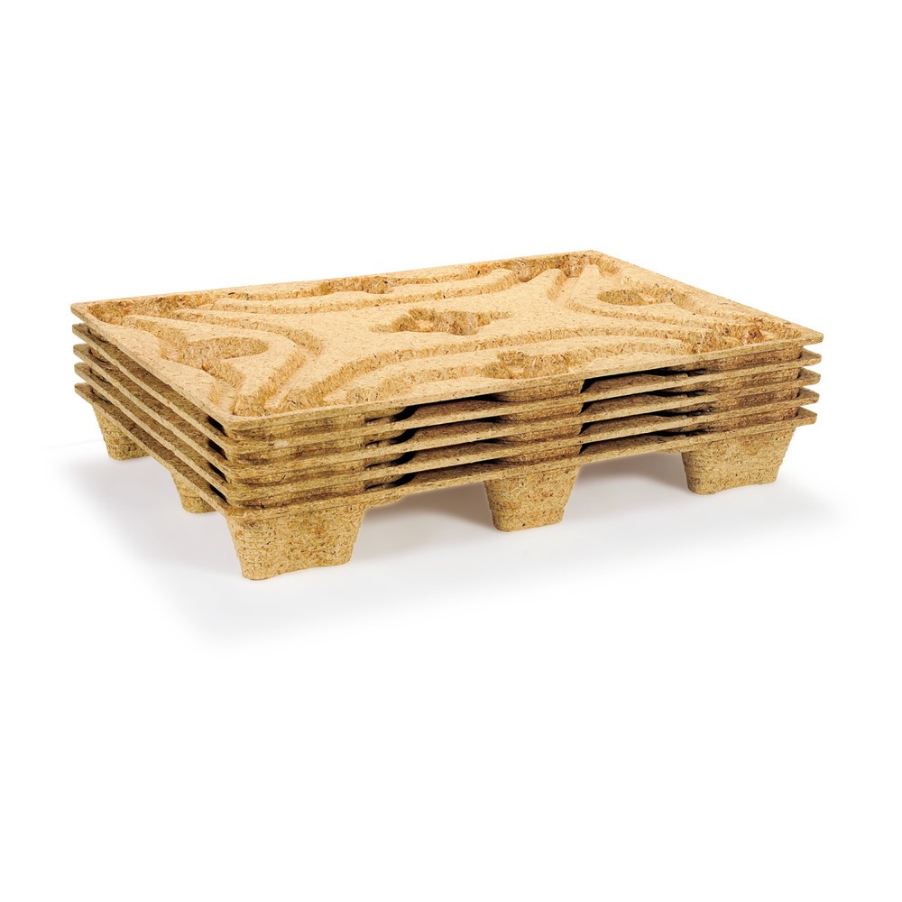 Immagine del prodotto n. 4: pallet in legno compresso, formato Euro, LxL 600 x 800 mm, din. tk 500 kg, 6 piedi