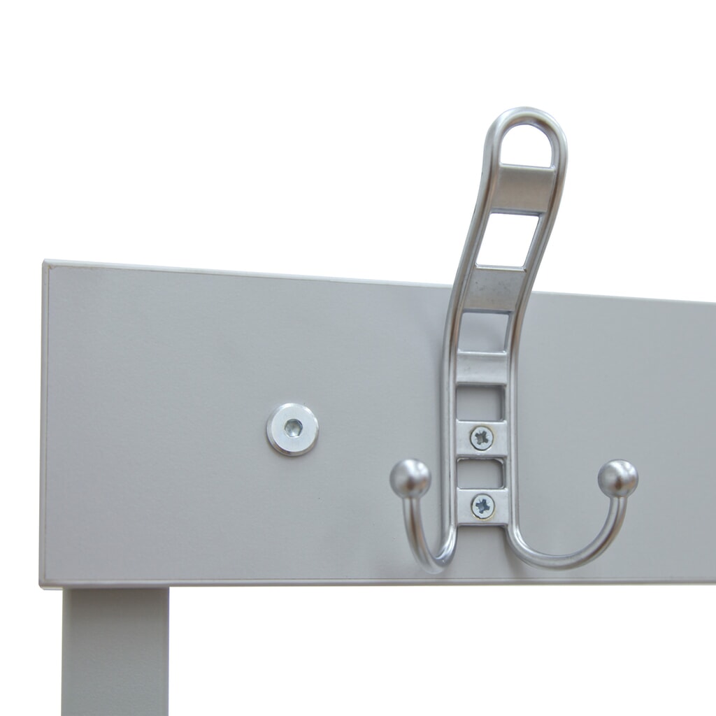Panca da spogliatoio HEMMDAL HUB-1, a 2 lati, con barra ganci e scarpiera, lunghezza 1.000 mm Immagine del prodotto n. 3: Panca da spogliatoio HEMMDAL HUB-1, a 2 lati, con barra ganci e scarpiera, lunghezza 1.000 mm