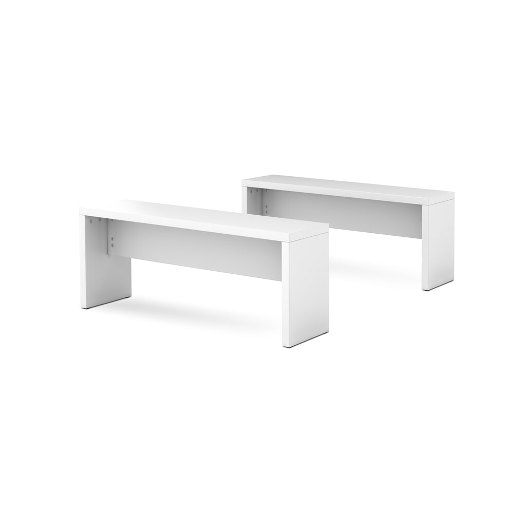 Panca per tavolo da riunione, lunghezza 1.180 mm, bianco, 2 pezzi/UV Immagine del prodotto: Panca per tavolo da riunione, lunghezza 1.180 mm, bianco, 2 pezzi/UV