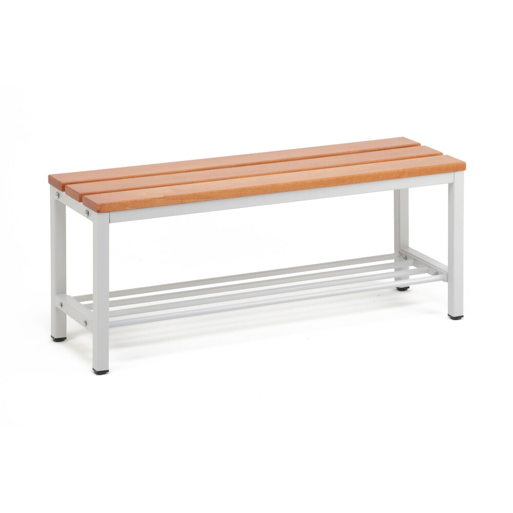 Immagine del prodotto n. 1: Panchina per spogliatoio Steinbock®, lunghezza 1.000 mm, con griglia per scarpe