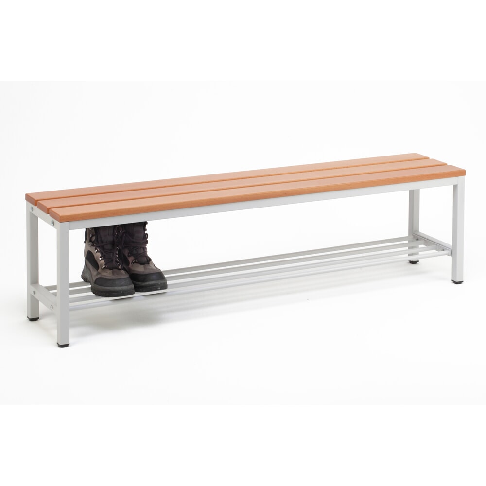 Immagine del prodotto n. 5: Panchina per spogliatoio Steinbock®, lunghezza 1.500 mm, con griglia per scarpe