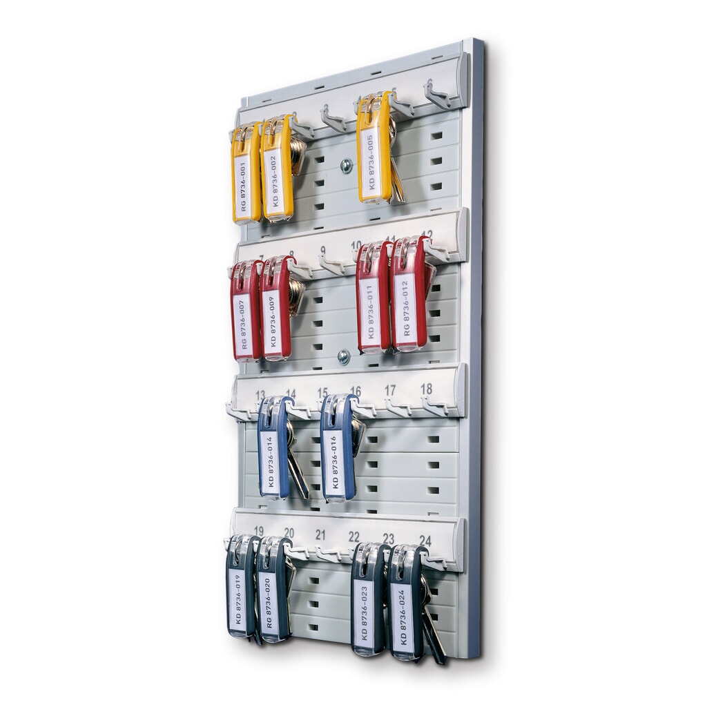 Pannello portachiavi con 24 ganci, AxL 365 x 275 mm Immagine del prodotto: Pannello portachiavi con 24 ganci, AxL 365 x 275 mm