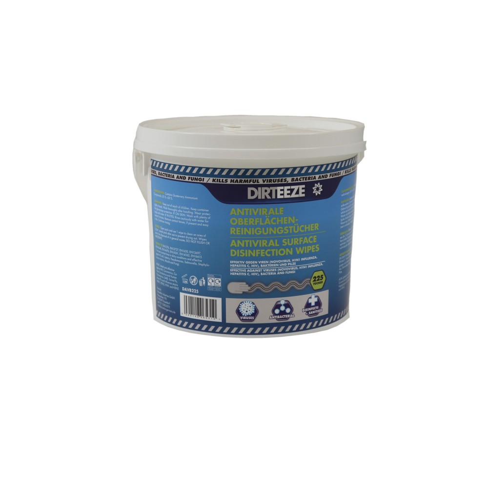 Immagine del prodotto n. 1: Panni antivirali, secchiello da 225 panni