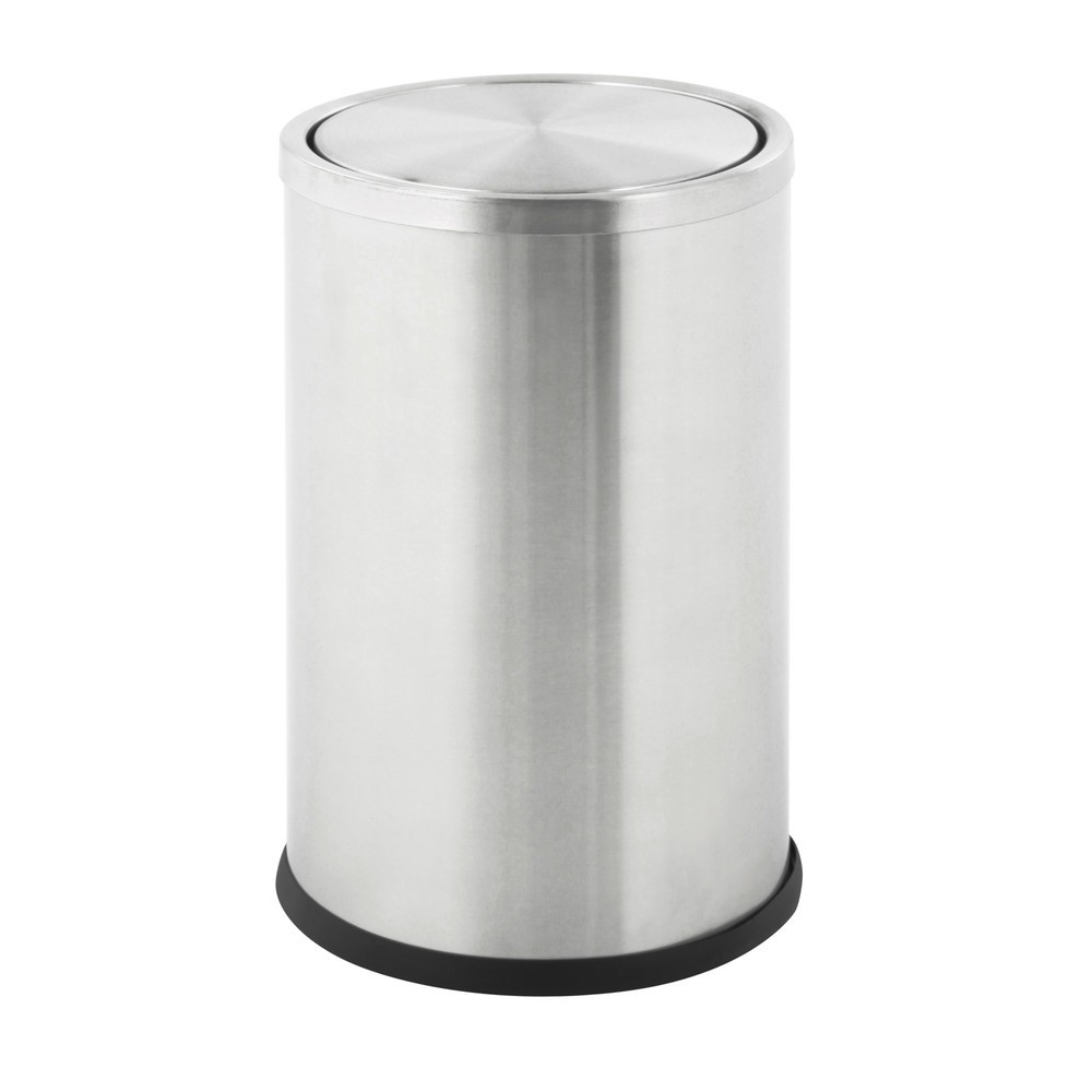 Immagine del prodotto: Cestino Swing, con coperchio girevole, 10 litri, acciaio inox opaco