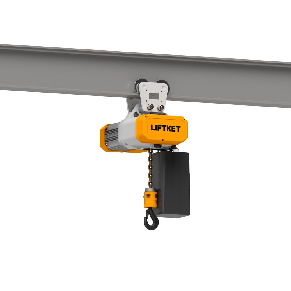 Immagine del prodotto n. 5: Paranco elettrico LIFTKET S-Line con carrello manuale, portata 125 kg, 8/2 m/min