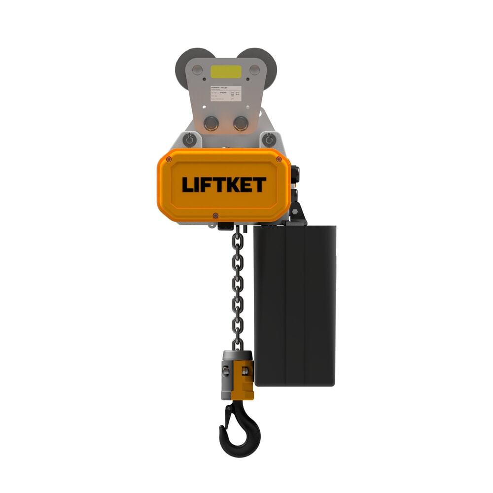 Paranco elettrico LIFTKET S-Line con carrello manuale, portata 125 kg, 8/2 m/min Immagine del prodotto: Paranco elettrico LIFTKET S-Line con carrello manuale, portata 125 kg, 8/2 m/min