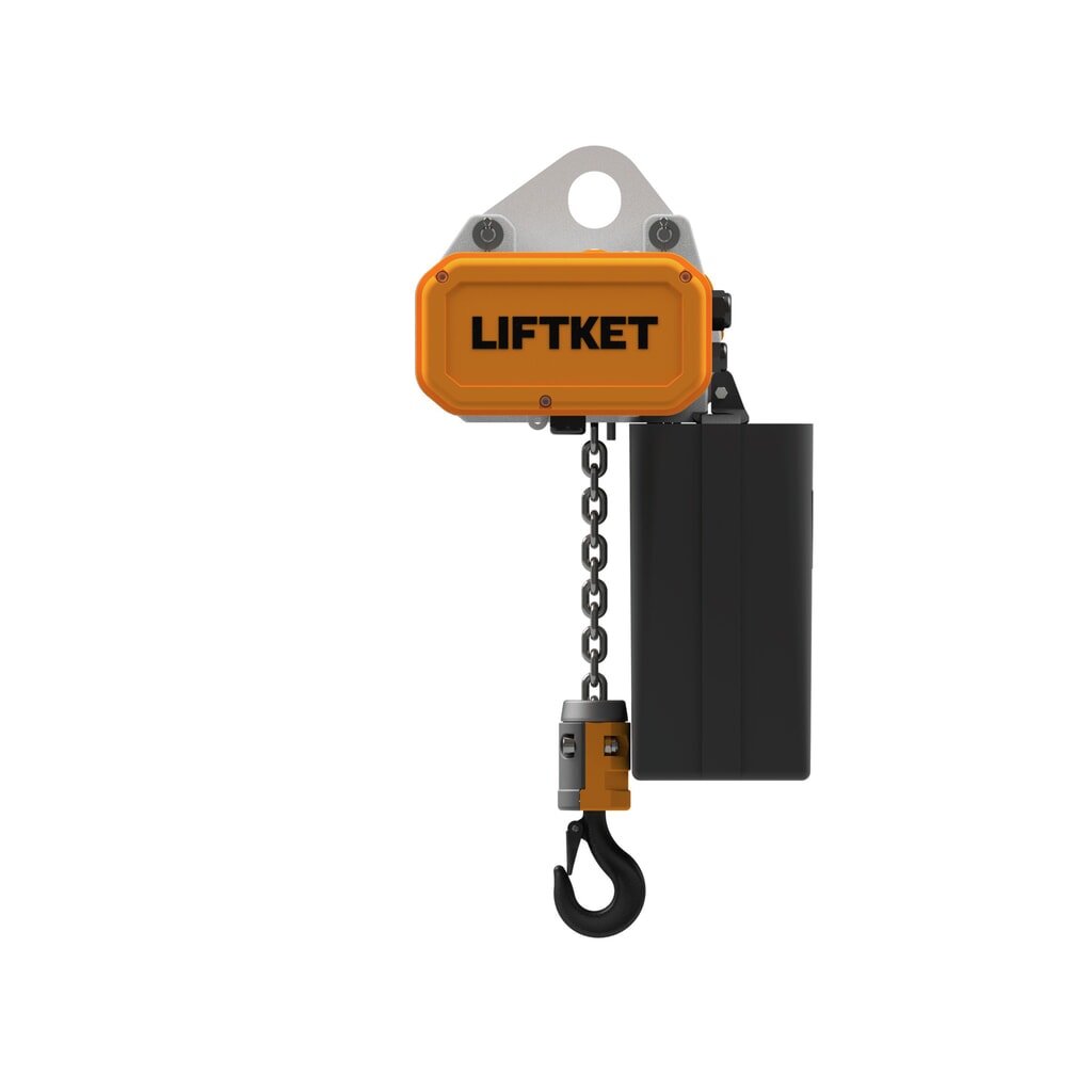 Immagine del prodotto n. 1: Paranco elettrico LIFTKET S-Line con sospensione forata, portata 125 kg, 8/2 m/min