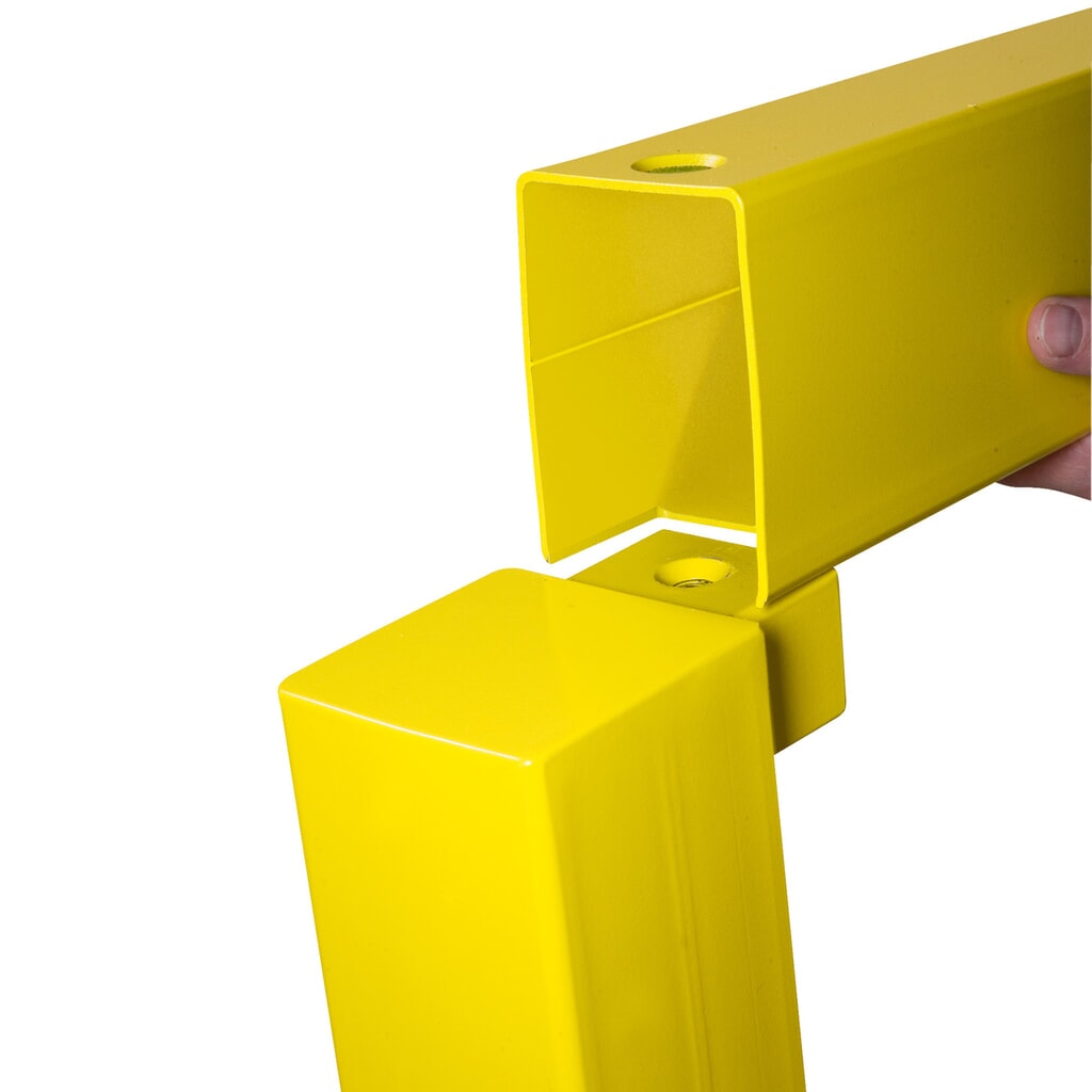 Parapetto anticollisione, per interni, paletti iniziali/finali, altezza 500 mm Immagine del prodotto n. 3: Parapetto anticollisione, per interni, paletti iniziali/finali, altezza 500 mm