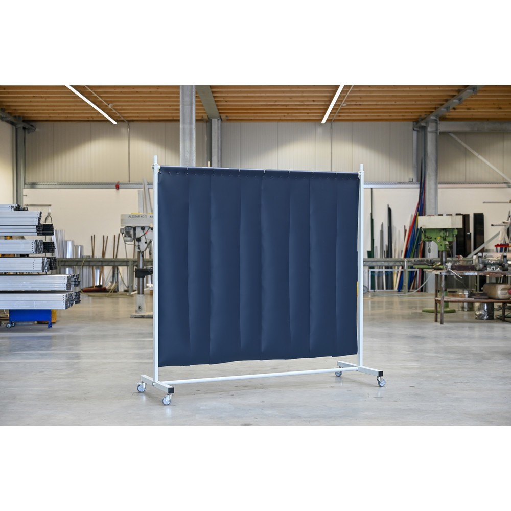 Immagine del prodotto n. 3: Parete di protezione mobile con bracci oscillanti, conforme alla norma ISO EN 25980 (EN 1598), 1 pezzi, lamelle di 2 mm, verde scuro/opaco