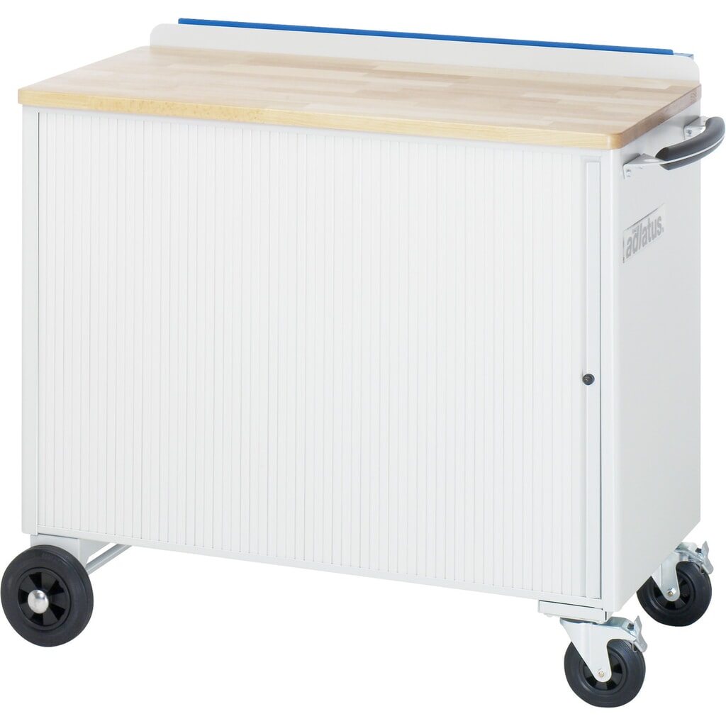 Parete perforata RAU per carrello portautensili, piano di lavoro in faggio Immagine del prodotto n. 3: Parete perforata RAU per carrello portautensili, piano di lavoro in faggio