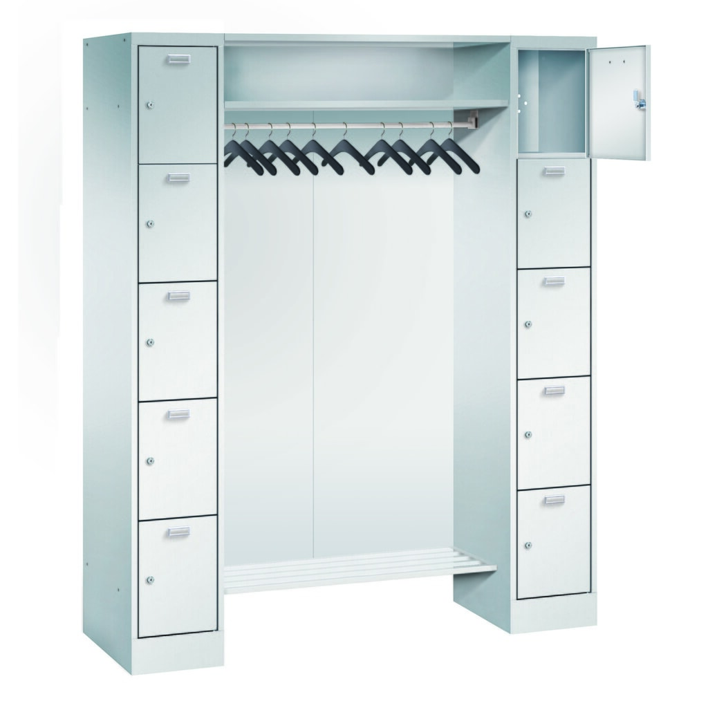 Parete posteriore per armadio guardaroba PAVOY con 10 ripiani, 2x 450 mm Immagine del prodotto: Parete posteriore per armadio guardaroba PAVOY con 10 ripiani, 2x 450 mm
