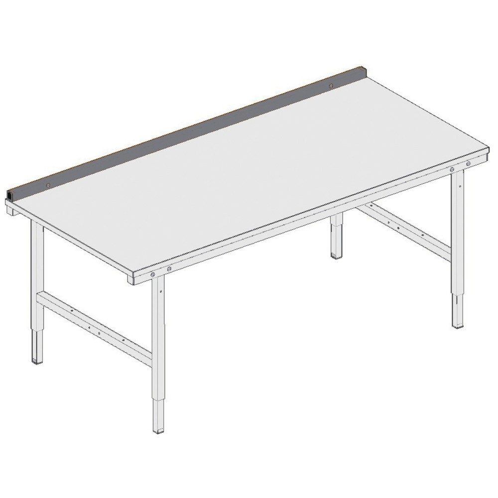 Immagine del prodotto n. 2: Parete posteriore per sistema con tavolo da imballaggio, HxLxP 40 x 2.000 x 40 mm