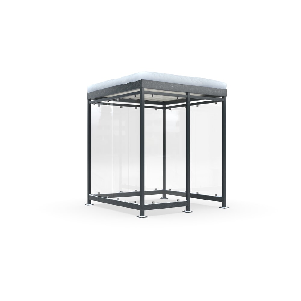 Immagine del prodotto: Pensile per fumatori wsm® KÖLN ALPINE, completamente assemblato, carico neve max. 5,60 kg/m², 7 elementi, senza pavimentazione, grigio antracite