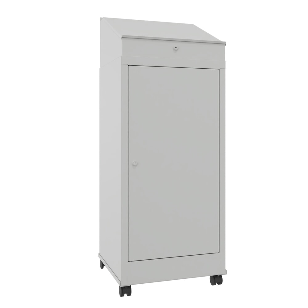 Leggio industriale PAVOY, mobile, HxBxT 1.330 x 500 x 500 mm, 2 Ripiani, grigio chiaro, grigio chiaro Immagine del prodotto: Leggio industriale PAVOY, mobile, HxBxT 1.330 x 500 x 500 mm, 2 Ripiani, grigio chiaro, grigio chiaro