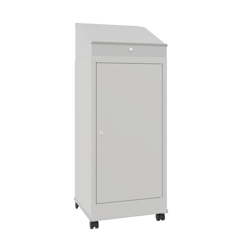 Immagine del prodotto n. 1: Leggio industriale PAVOY, mobile, HxBxT 1.330 x 500 x 500 mm, 1 ripiano estraibile, grigio chiaro, grigio chiaro