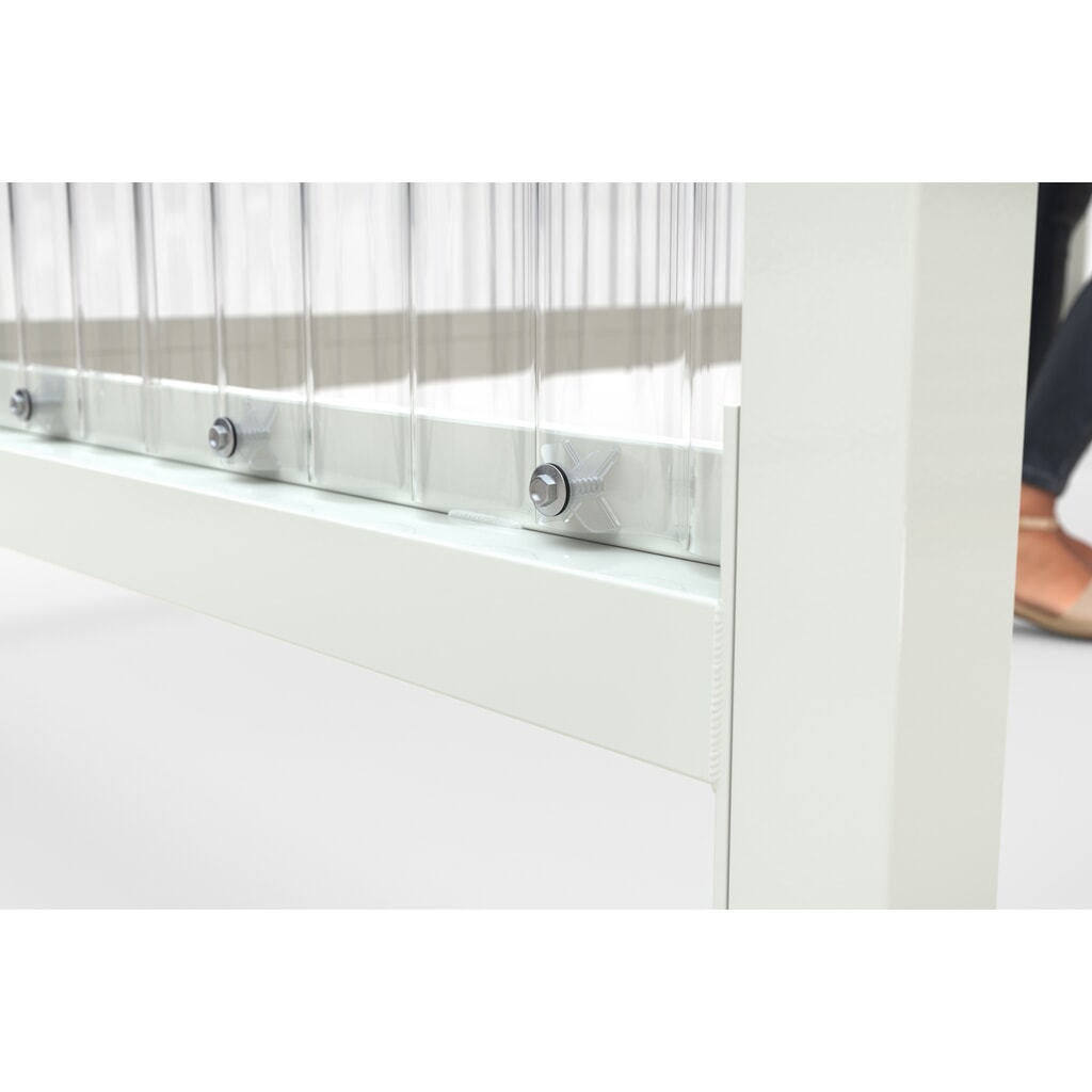 Rifugio fumatori BASIC, per 5 persone, grigio-bianco Immagine del prodotto n. 3: Rifugio fumatori BASIC, per 5 persone, grigio-bianco