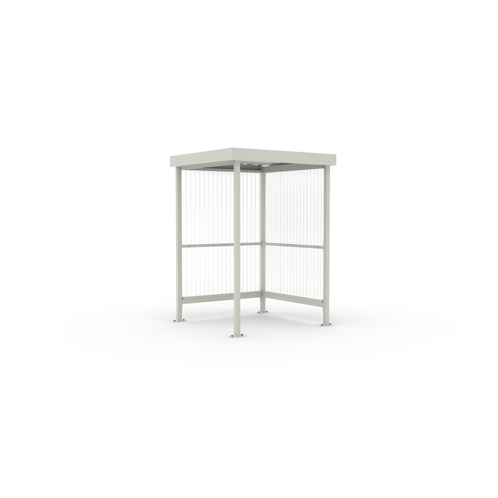 Immagine del prodotto: Rifugio fumatori BASIC, per 2-3 persone, grigio-bianco