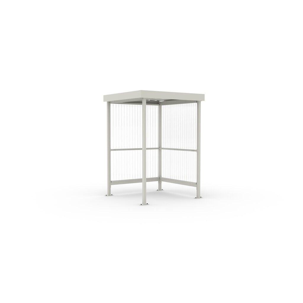 Immagine del prodotto: Rifugio fumatori BASIC, per 2-3 persone, grigio-bianco