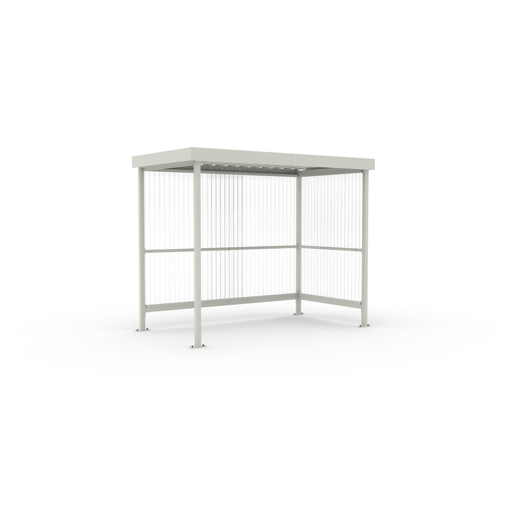 Immagine del prodotto: Rifugio fumatori BASIC, per 5 persone, grigio-bianco