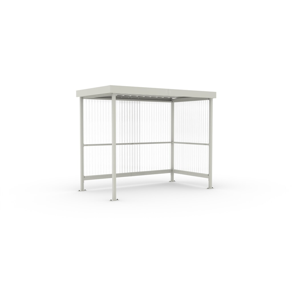 Immagine del prodotto: Rifugio fumatori BASIC, per 5 persone, grigio-bianco