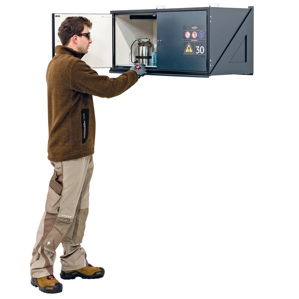 Immagine del prodotto n. 2: Pensile per materiali pericolosi asecos® Tipo 30, con vaschetta da pavimento, AxLxP 485 x 995 x 470 mm