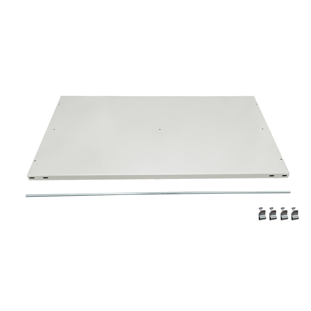 Immagine del prodotto: Piano base supplementare per scaffalatura per documenti SCHULTE in nero, con spondine posteriori, LxP 1.000 x 600 mm