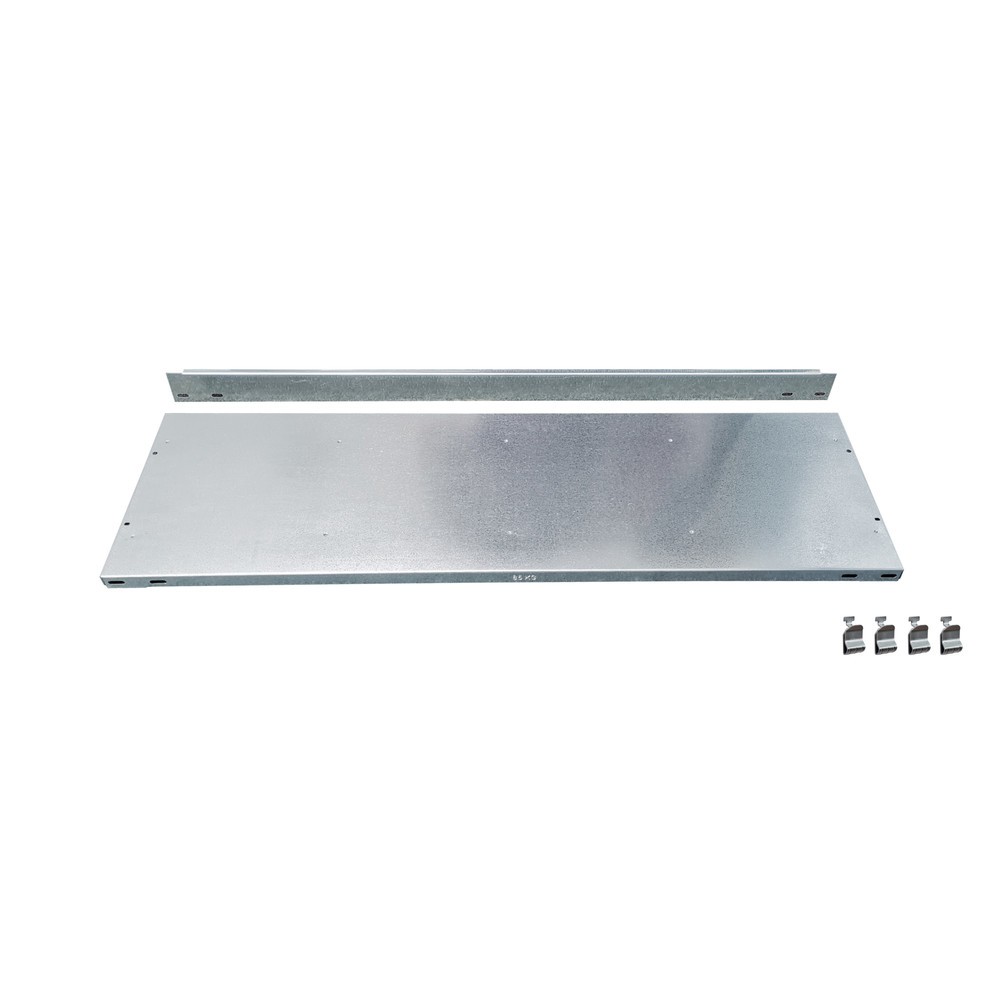 Immagine del prodotto: Piano base supplementare per scaffalatura per documenti SCHULTE (sistema a incastro) con spondine posteriori/centrali, LxP 1.300 x 300 mm