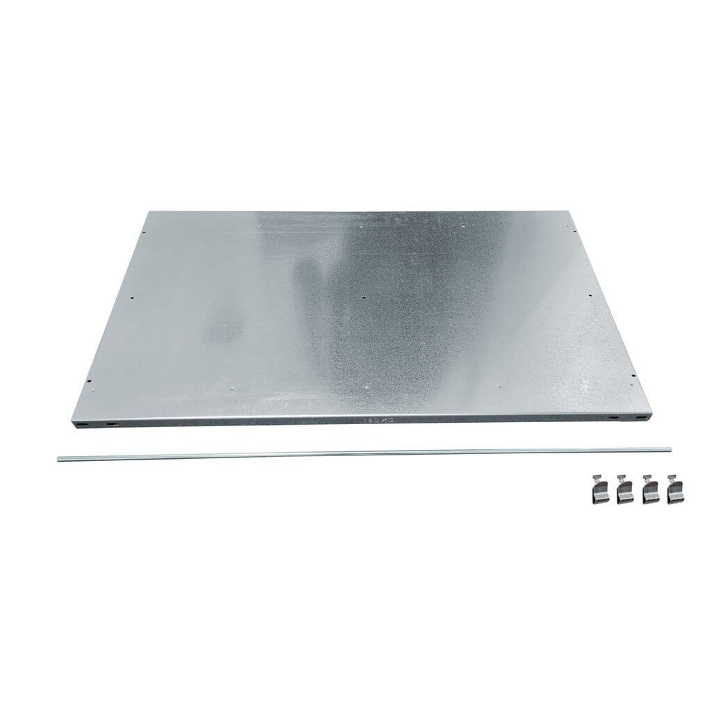 Piano base supplementare per scaffalatura per documenti SCHULTE (sistema a incastro) con spondine posteriori/centrali, LxP 1.300 x 600 mm Immagine del prodotto: Piano base supplementare per scaffalatura per documenti SCHULTE (sistema a incastro) con spondine posteriori/centrali, LxP 1.300 x 600 mm