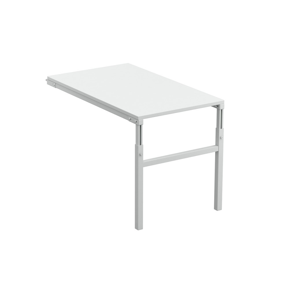 Immagine del prodotto: Tavolo angolare componibile per sistema postazione di lavoro, regolabile in altezza, portata 150 kg, LxP 1.500 x 500 mm