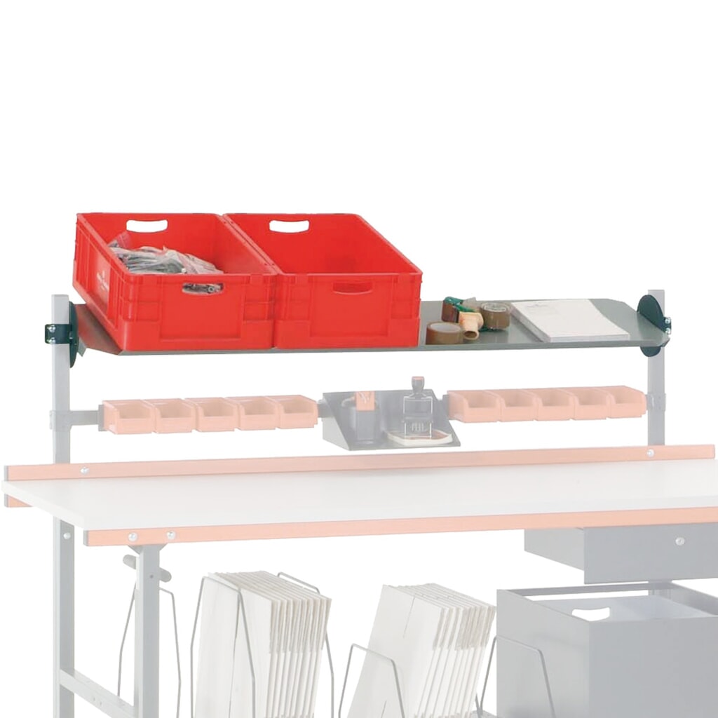 Immagine del prodotto: Piano di appoggio inclinato per tavolo di confezionamento Rocholz, inclinabile, LxP 1.630 x 450 mm
