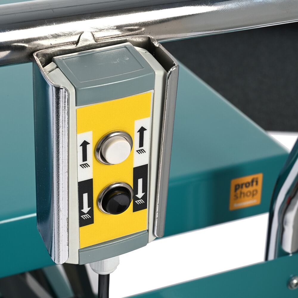 Immagine del prodotto n. 9: Carello a doppio pantografo con piano elevatore Ameise®, elettrico, portata 350 kg, da 910 x 500 mm