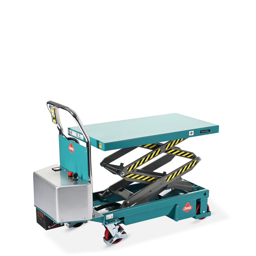 Immagine del prodotto n. 10: Carello a doppio pantografo con piano elevatore Ameise®, elettrico, portata 350 kg, da 910 x 500 mm