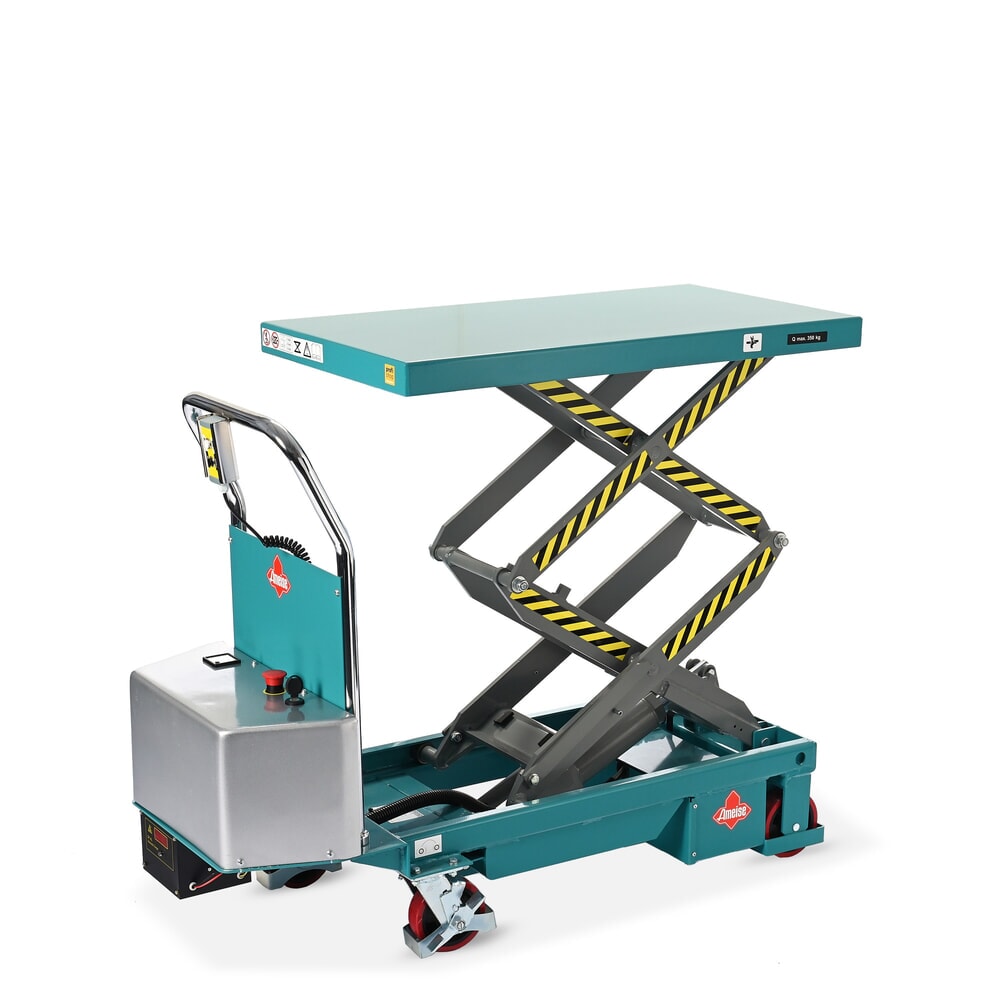 Immagine del prodotto n. 11: Carello a doppio pantografo con piano elevatore Ameise®, elettrico, portata 350 kg, da 910 x 500 mm