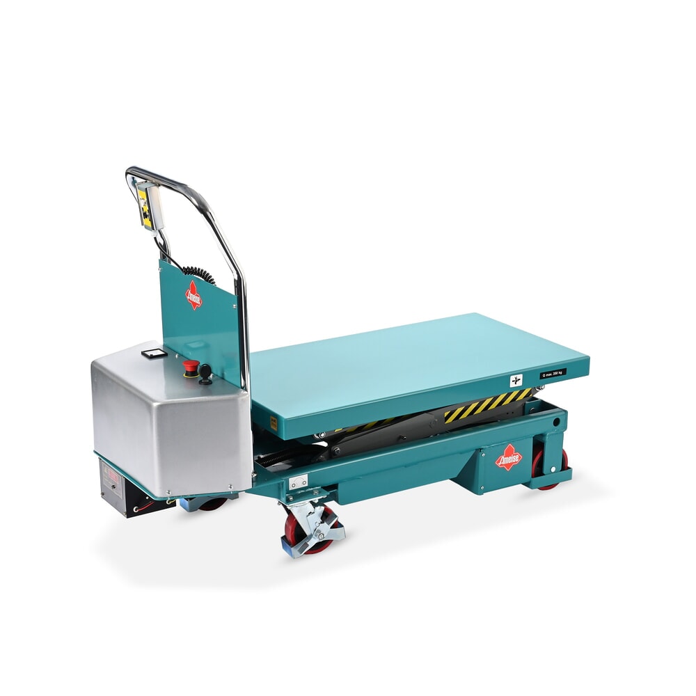 Immagine del prodotto n. 12: Carello a doppio pantografo con piano elevatore Ameise®, elettrico, portata 350 kg, da 910 x 500 mm