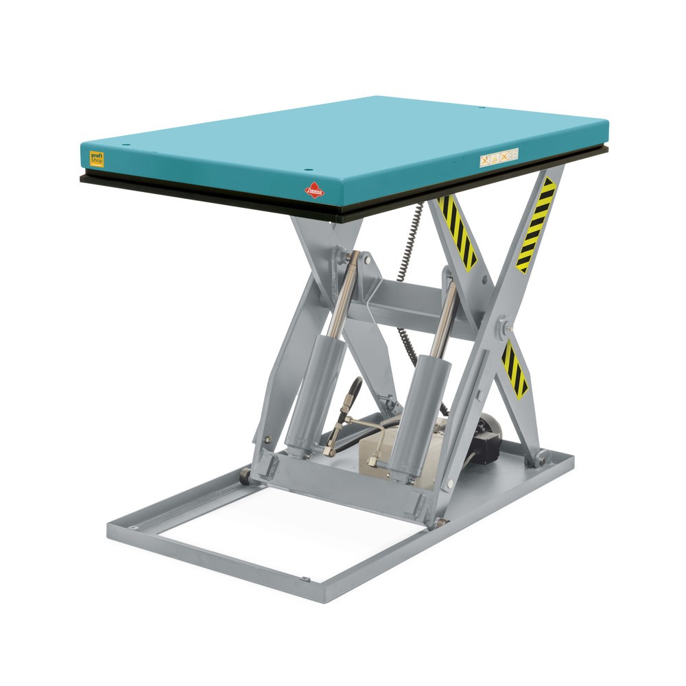 Immagine del prodotto: Piano elevatore a pantografo Ameise®, pantografo semplice, portata 500 kg, piattaforma da 1.300 x 800 mm
