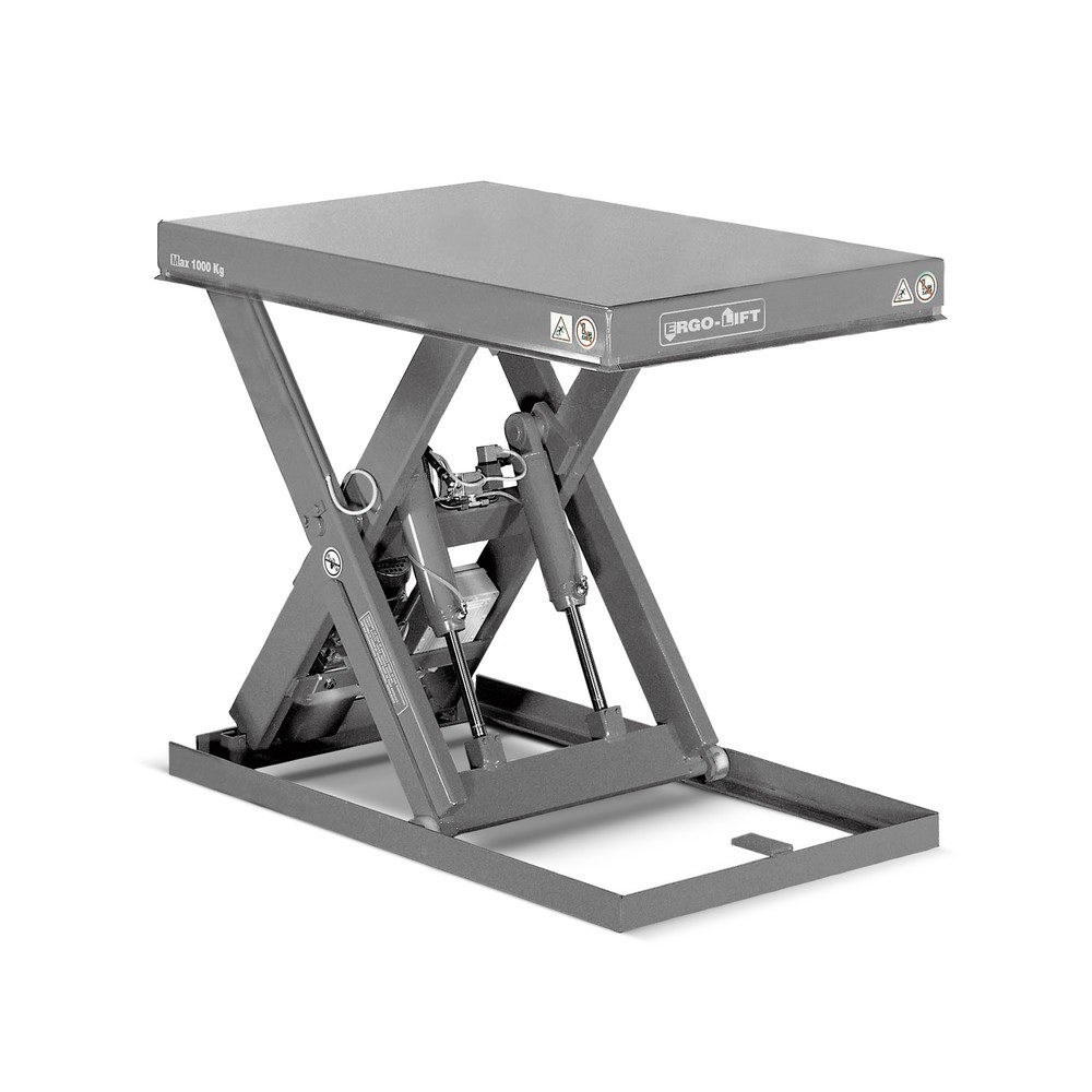 Immagine del prodotto: Piano elevatore a pantografo ERGO-LIFT, portata 1.000 kg, piattaforma da 1.250 x 1.000 mm