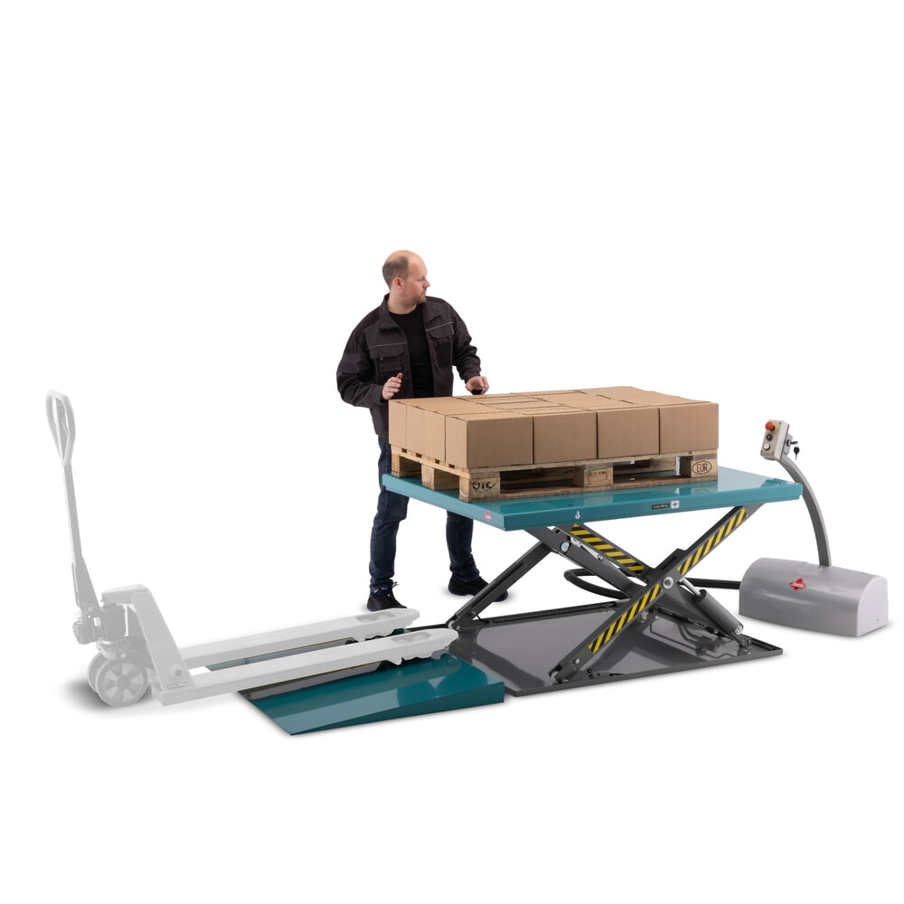 Immagine del prodotto n. 4: Piano elevatore a pantografo piatto Ameise®, chiuso, portata 1.000 kg, piattaforma da 1.450 x 1.140 mm
