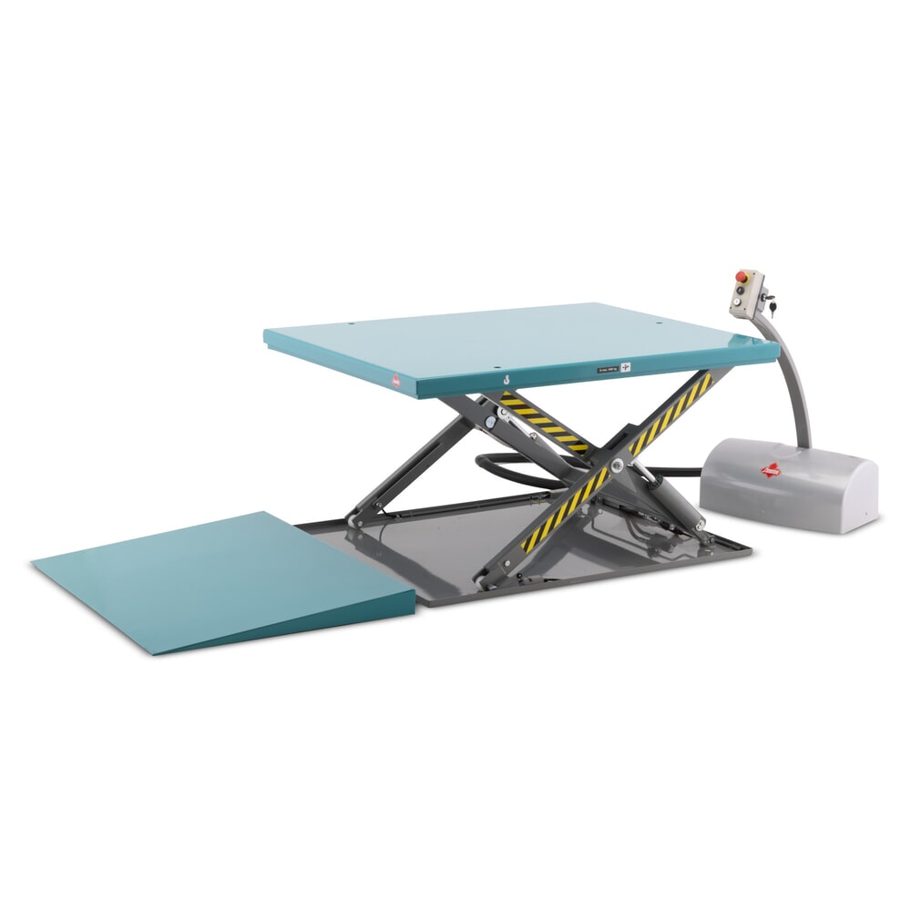Immagine del prodotto: Piano elevatore a pantografo piatto Ameise®, chiuso, portata 1.000 kg, piattaforma da 1.450 x 1.140 mm