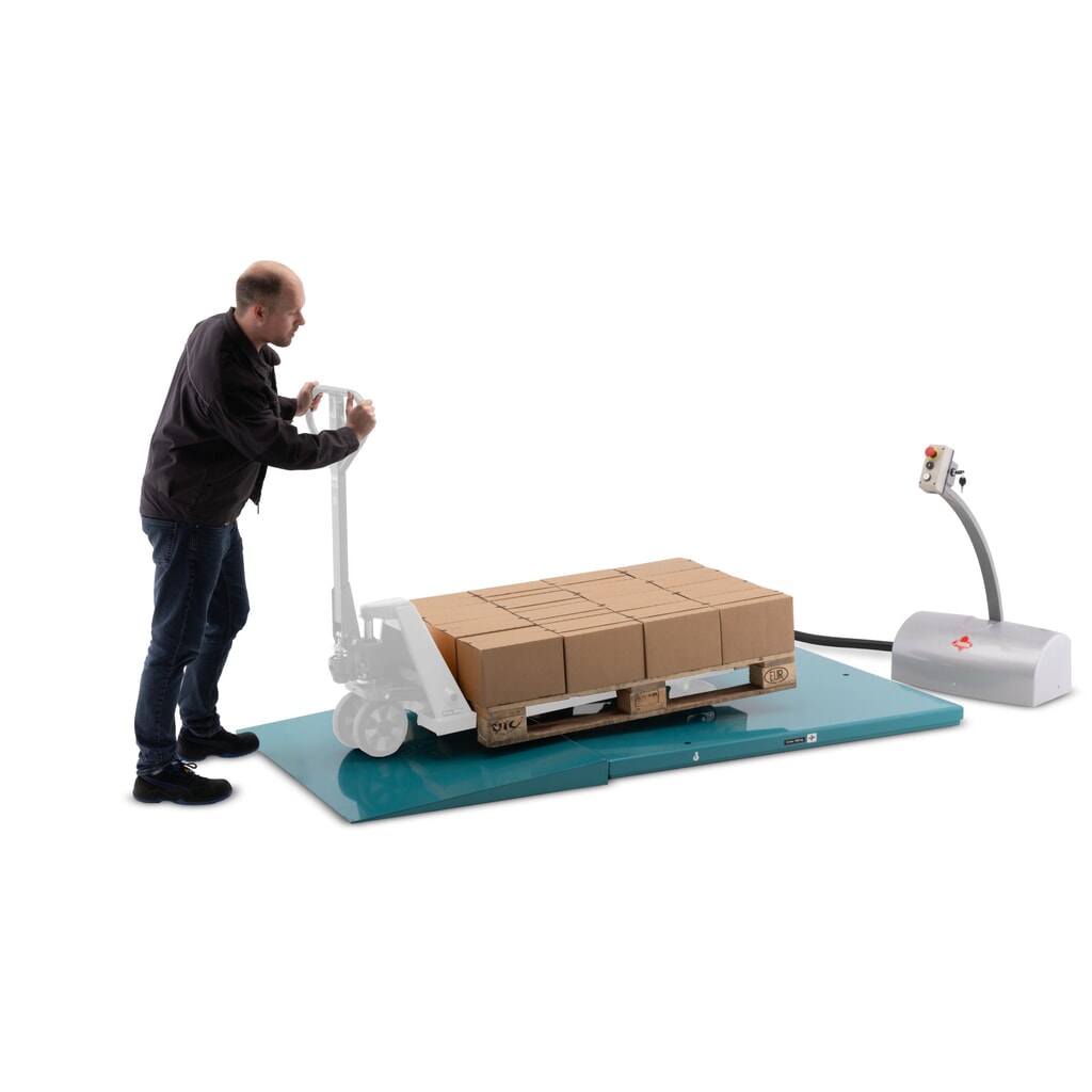 Immagine del prodotto n. 8: Piano elevatore a pantografo piatto Ameise®, chiuso, portata 1.000 kg, piattaforma da 1.450 x 1.140 mm