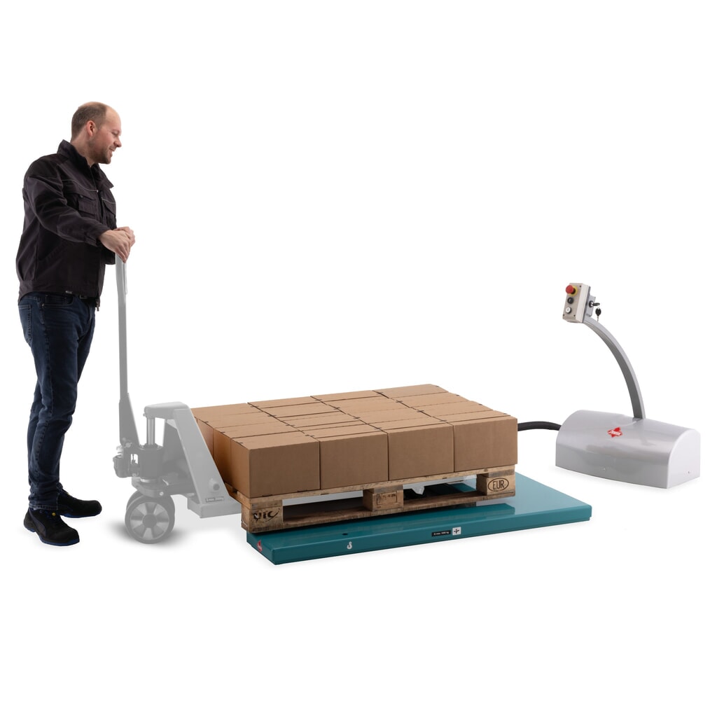 Immagine del prodotto n. 6: Piano elevatore a pantografo piatto Ameise®, forma a U, portata 1.000 kg