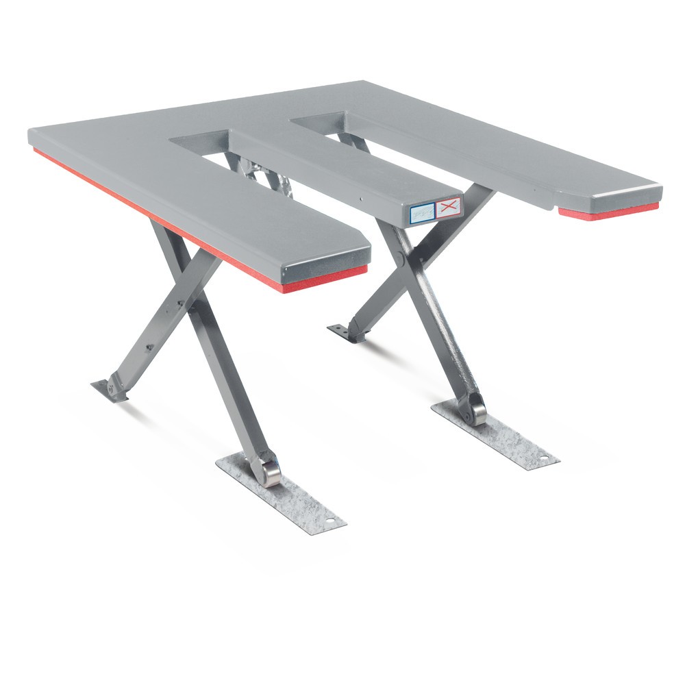 Immagine del prodotto n. 3: Piano elevatore a pantografo piatto FLEXLIFT, forma a E, portata 600 kg, piattaforma da 1.350 x 1.150 mm, 230 V