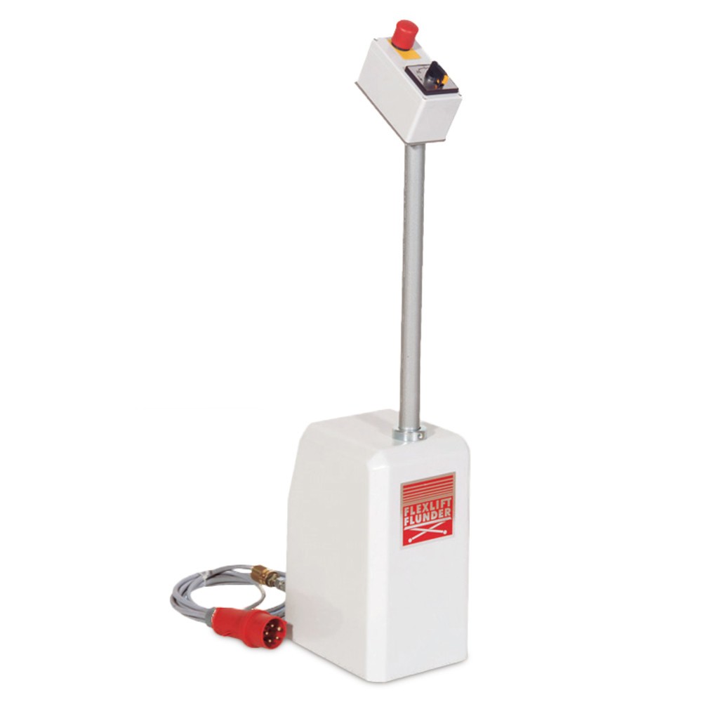 Immagine del prodotto n. 2: Piano elevatore a pantografo piatto FLEXLIFT, forma a E, portata 600 kg, piattaforma da 1.350 x 1.150 mm, 230 V