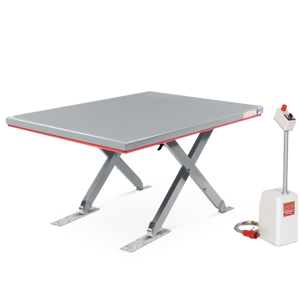 Immagine del prodotto n. 3: Piano elevatore a pantografo piatto FLEXLIFT, chiuso, portata 600 kg, piattaforma da 1.400 x 900 mm, 400 V