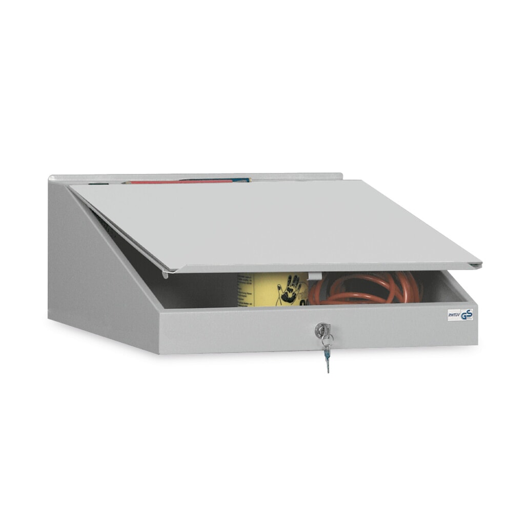 Piano per scrittura rialzato per armadio complementare da officina stumpf®, LxP 490 x 505 mm, richiudibile Immagine del prodotto: Piano per scrittura rialzato per armadio complementare da officina stumpf®, LxP 490 x 505 mm, richiudibile