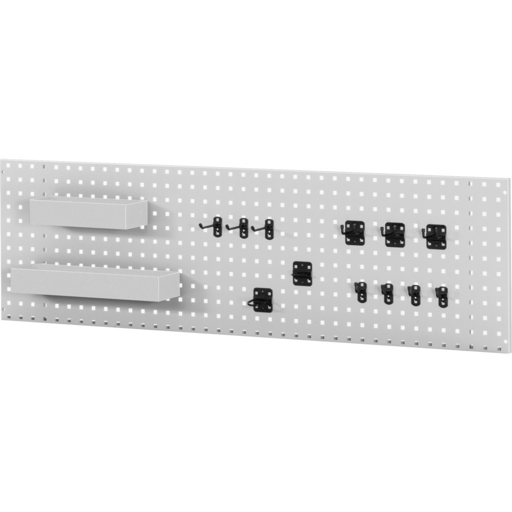 Immagine del prodotto: Piastra forata RAU per montaggio a parete, AxLxP 450 x 750 x 15 mm, incluso set supporti