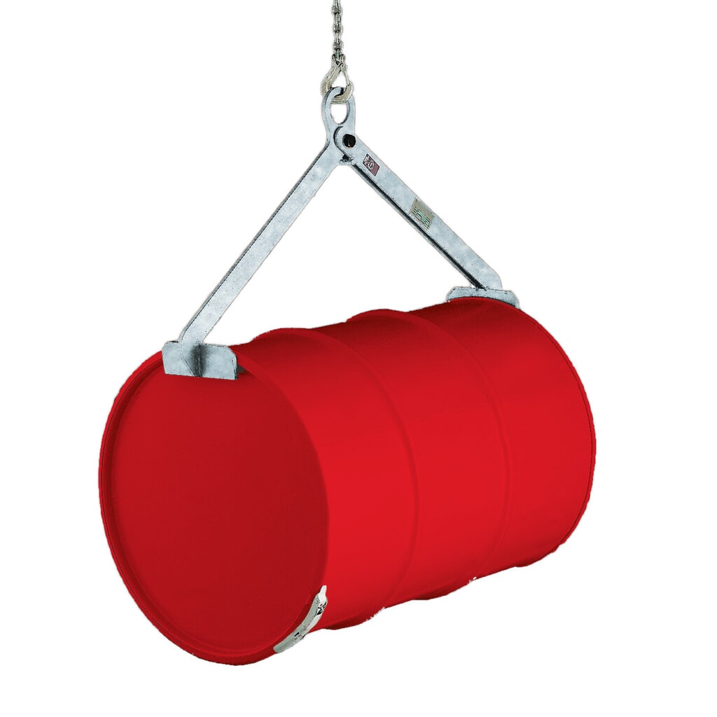 Pinza per fusti in orizzontale, portata 500 kg, Ø fusto 650-950 mm, zincato a caldo Immagine del prodotto: Pinza per fusti in orizzontale, portata 500 kg, Ø fusto 650-950 mm, zincato a caldo