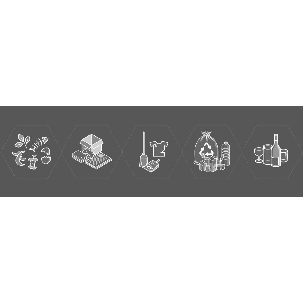 Immagine del prodotto: Set di pittogrammi stumpf® Sixco = 5 motivi, stampa argento