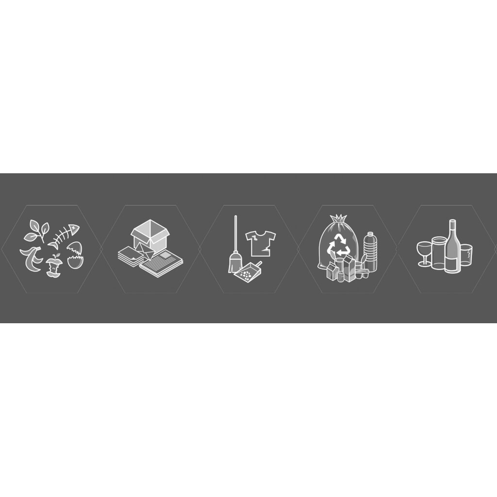 Immagine del prodotto: Set di pittogrammi stumpf® Sixco = 5 motivi, stampa argento